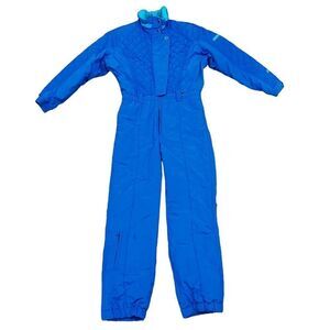 Vintage Late 80s Early 90s Roffe One Piece Womens Ski Snow Suit Size 14 Medium